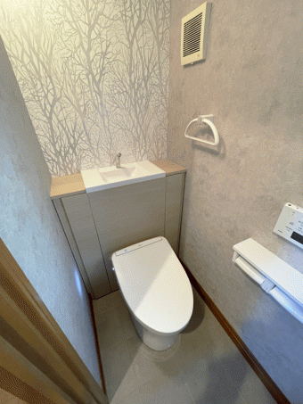 シック＆モダンのラグジュアリートイレに大変身　目黒区M様邸